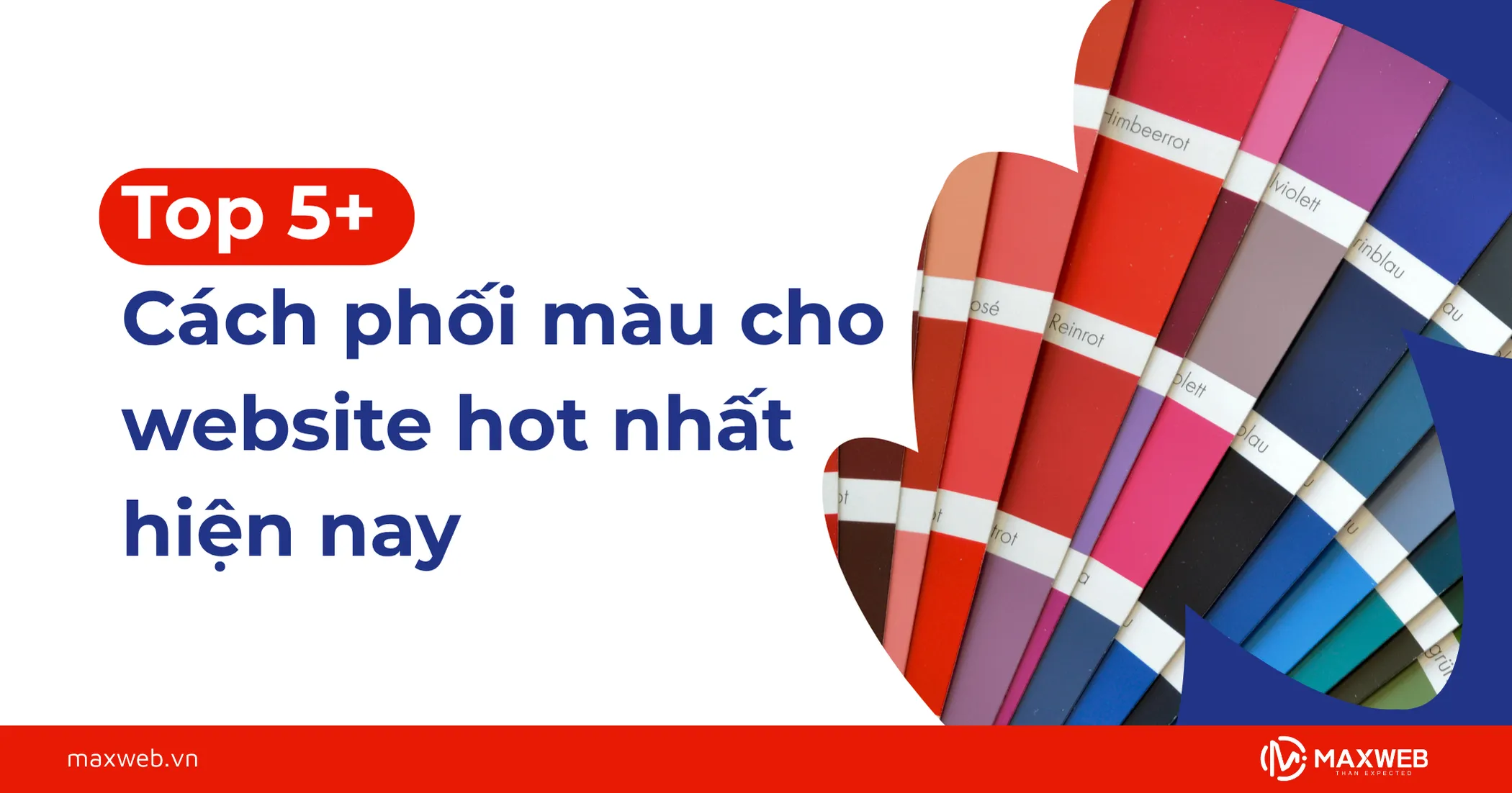 Tổng hợp các cách phối màu cho website hot nhất hiện nay