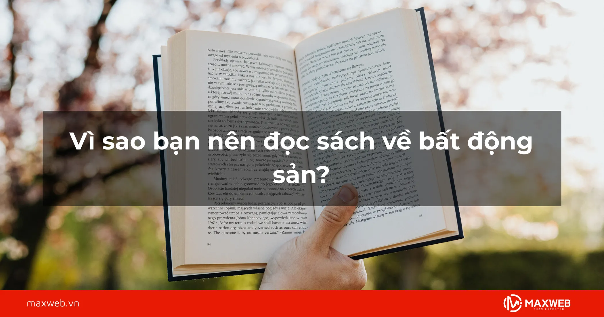 Vì sao nên đọc sách về bất động sản?