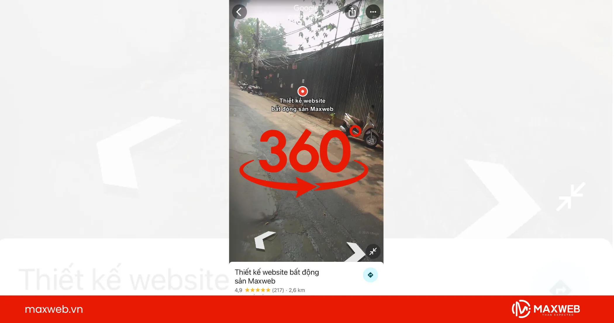 Điều khiển chế độ xem phố theo ý muốn