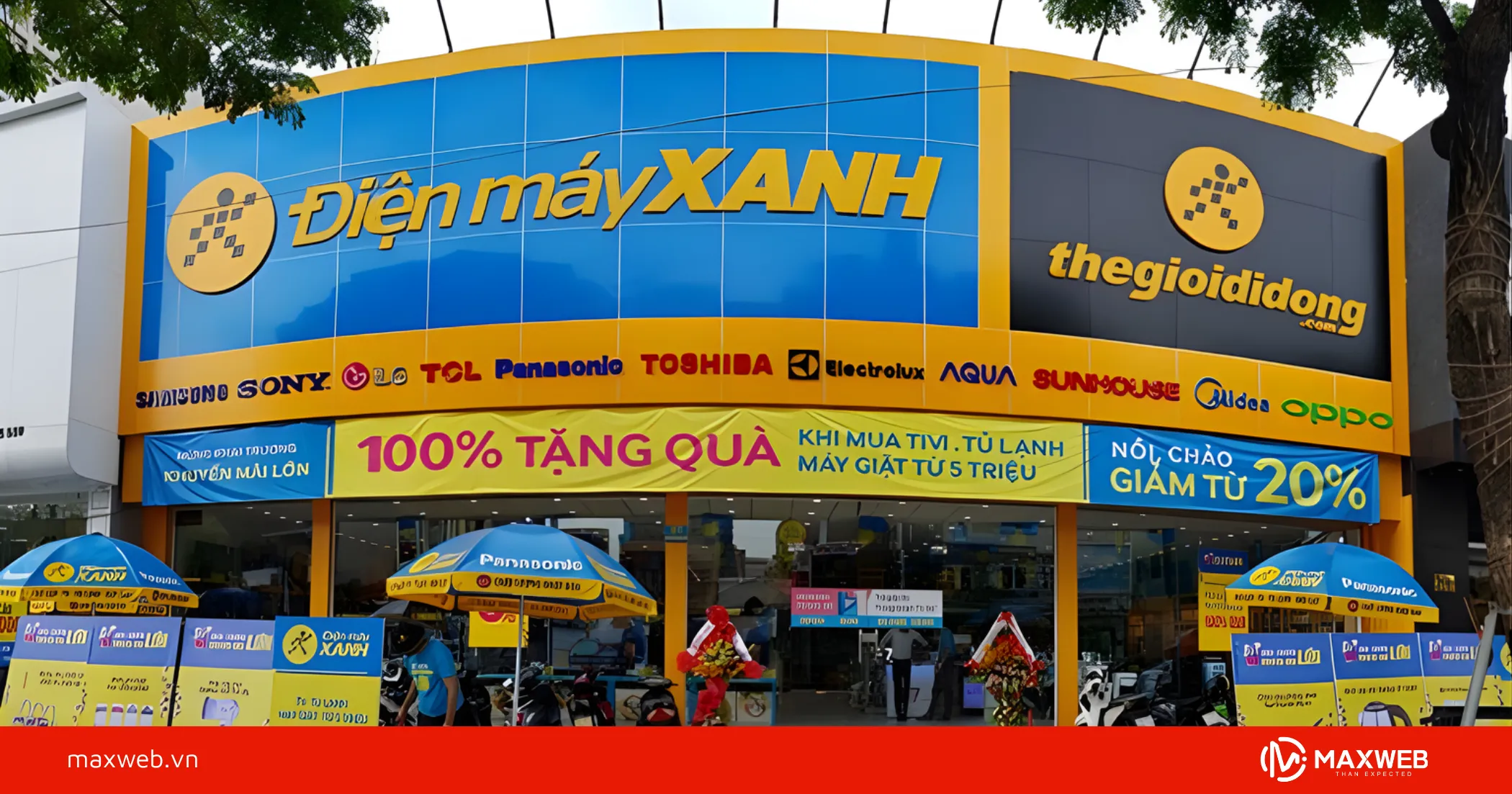 Mẫu bảng hiệu cửa hàng điện thoại Alu chữ nổi