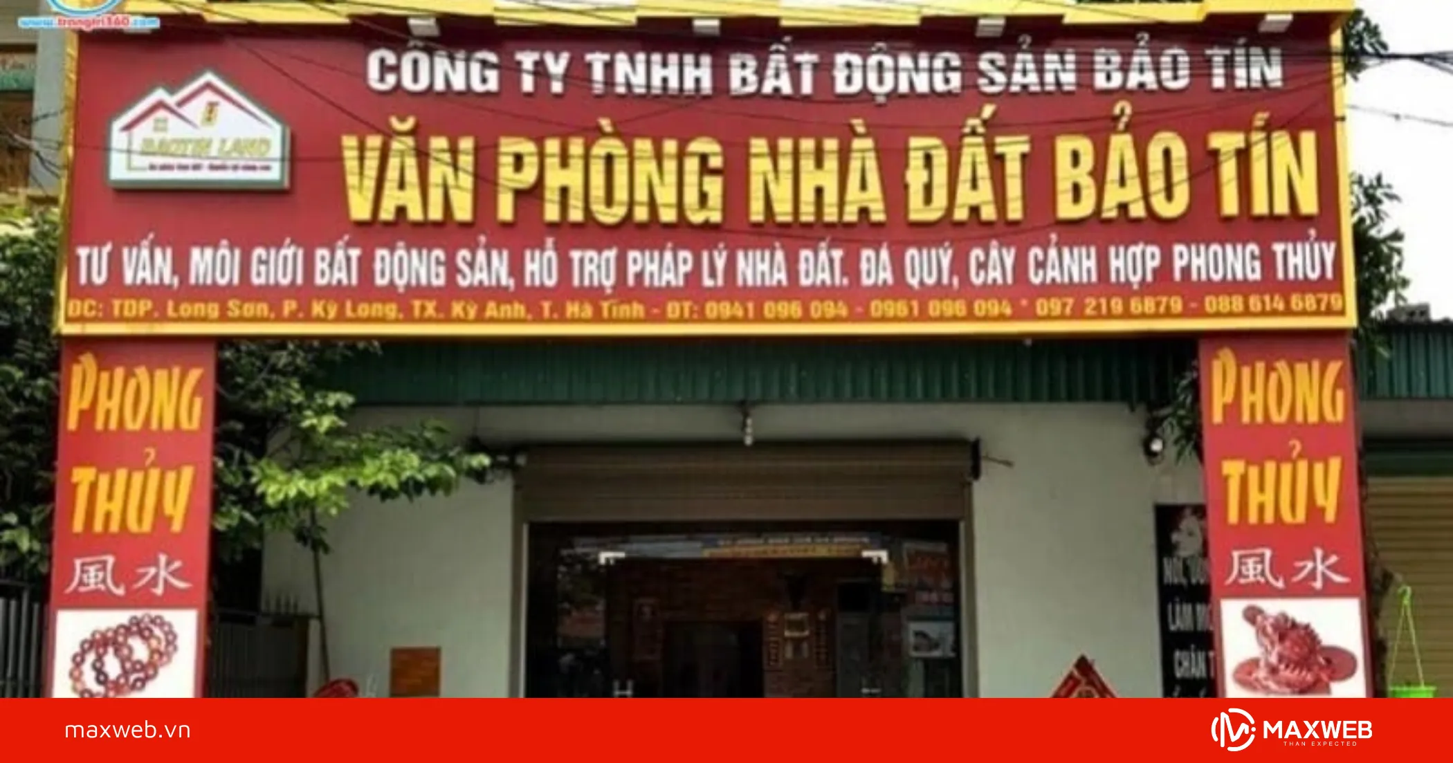 Bảng hiệu văn phòng bất động sản mẫu 5