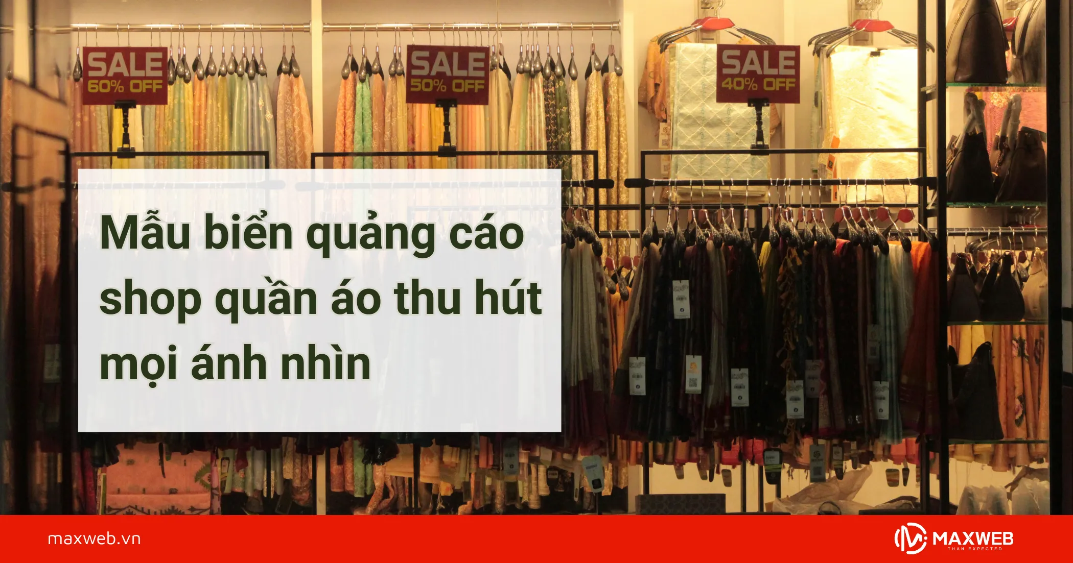 55+ Mẫu biển quảng cáo shop quần áo thu hút mọi ánh nhìn