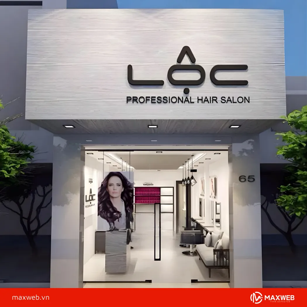 Biển salon tóc mica, alu, inox phổ biến hiện nay