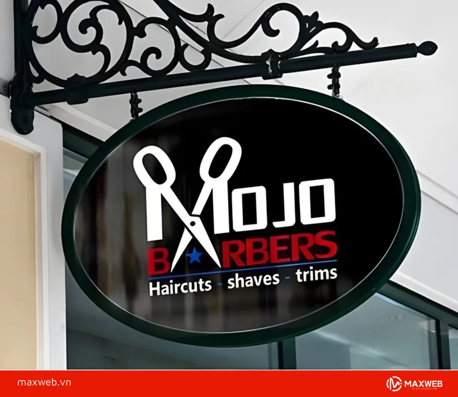 Biển vẫy tóc đẹp treo tường cho tiệm nhỏ