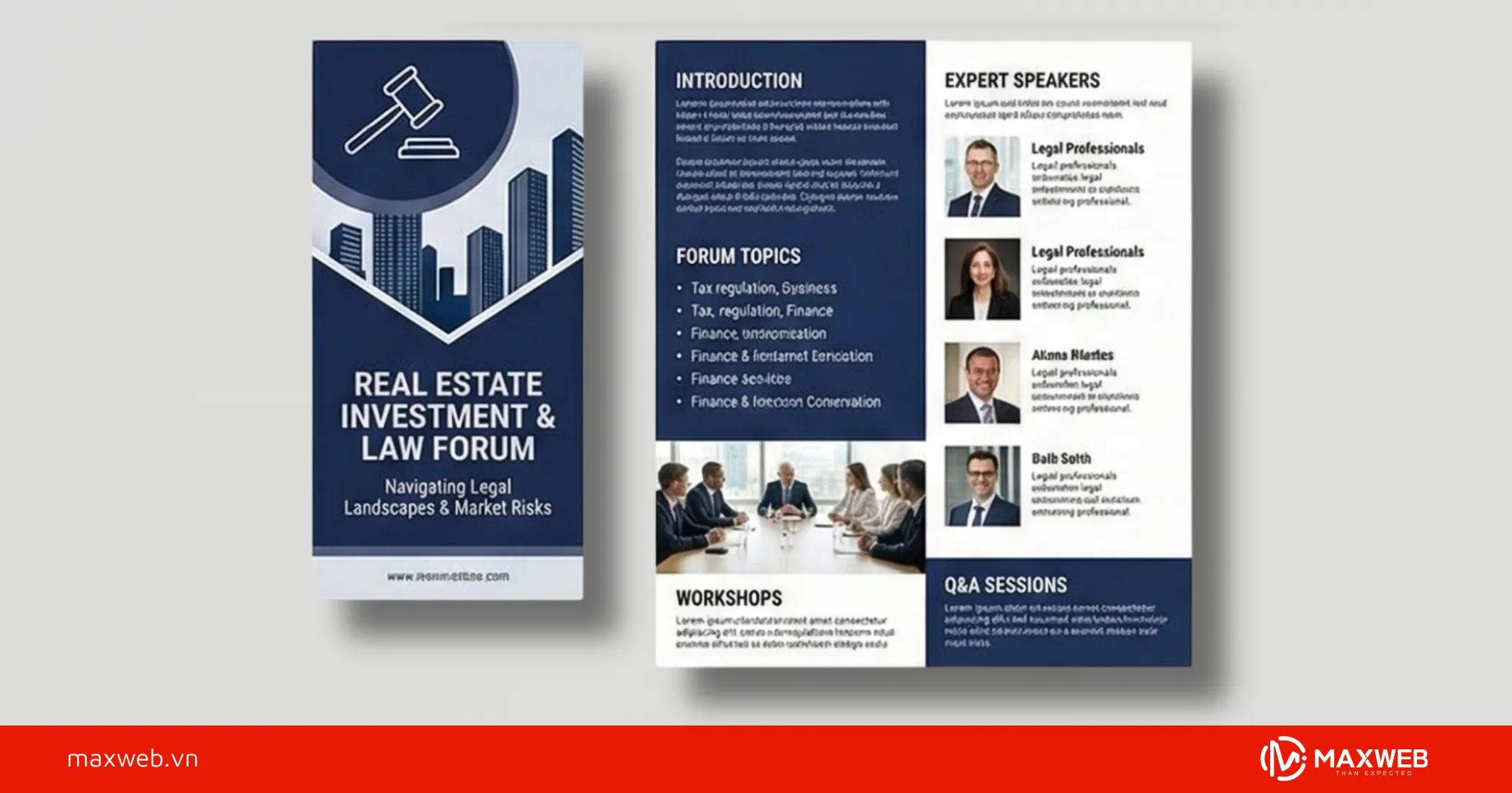 Brochure sự kiện và triển lãm bất động sản mẫu 2