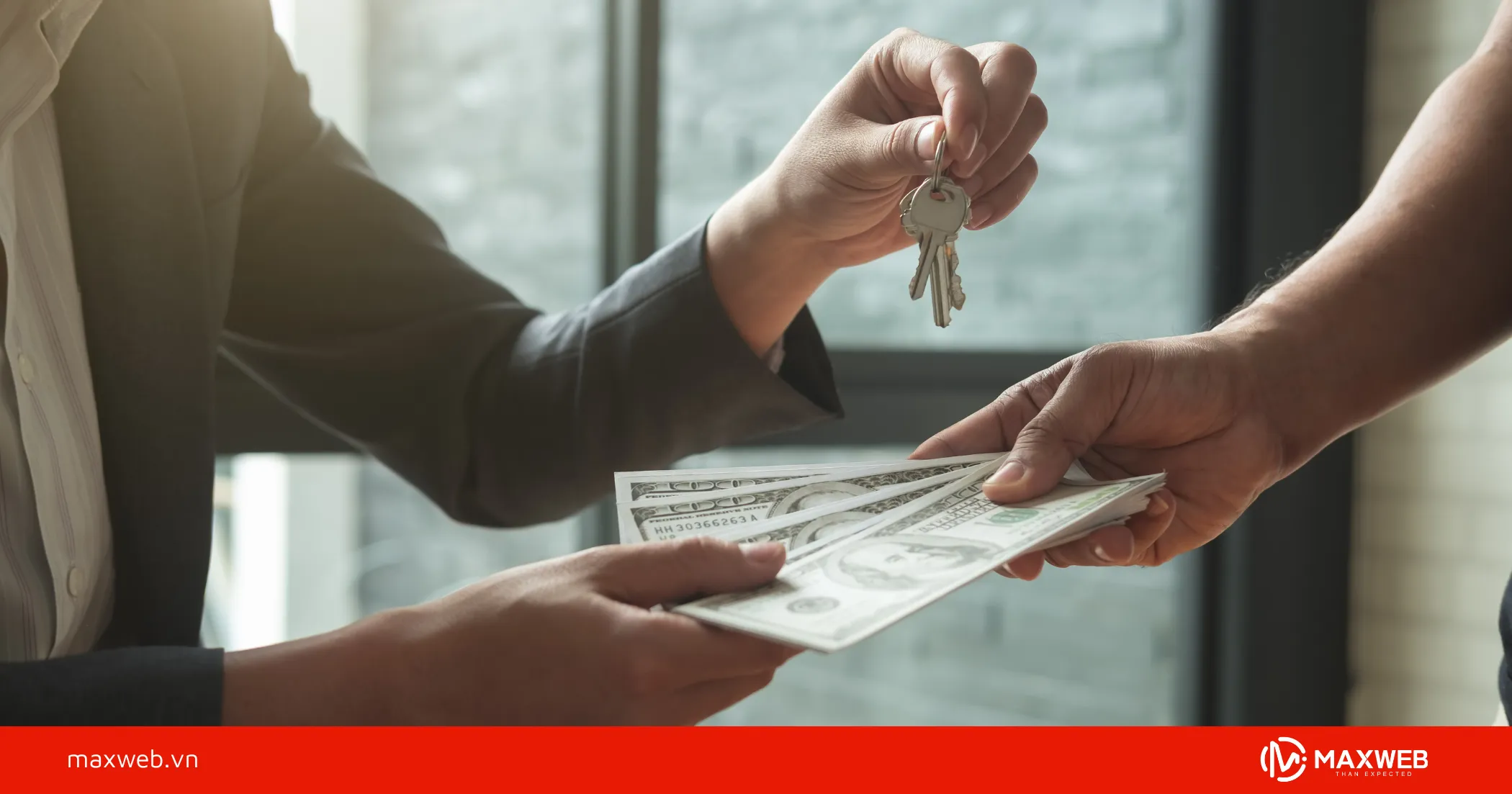 Bước 4: Giao nhận tiền đặt cọc và lập biên bản xác nhận