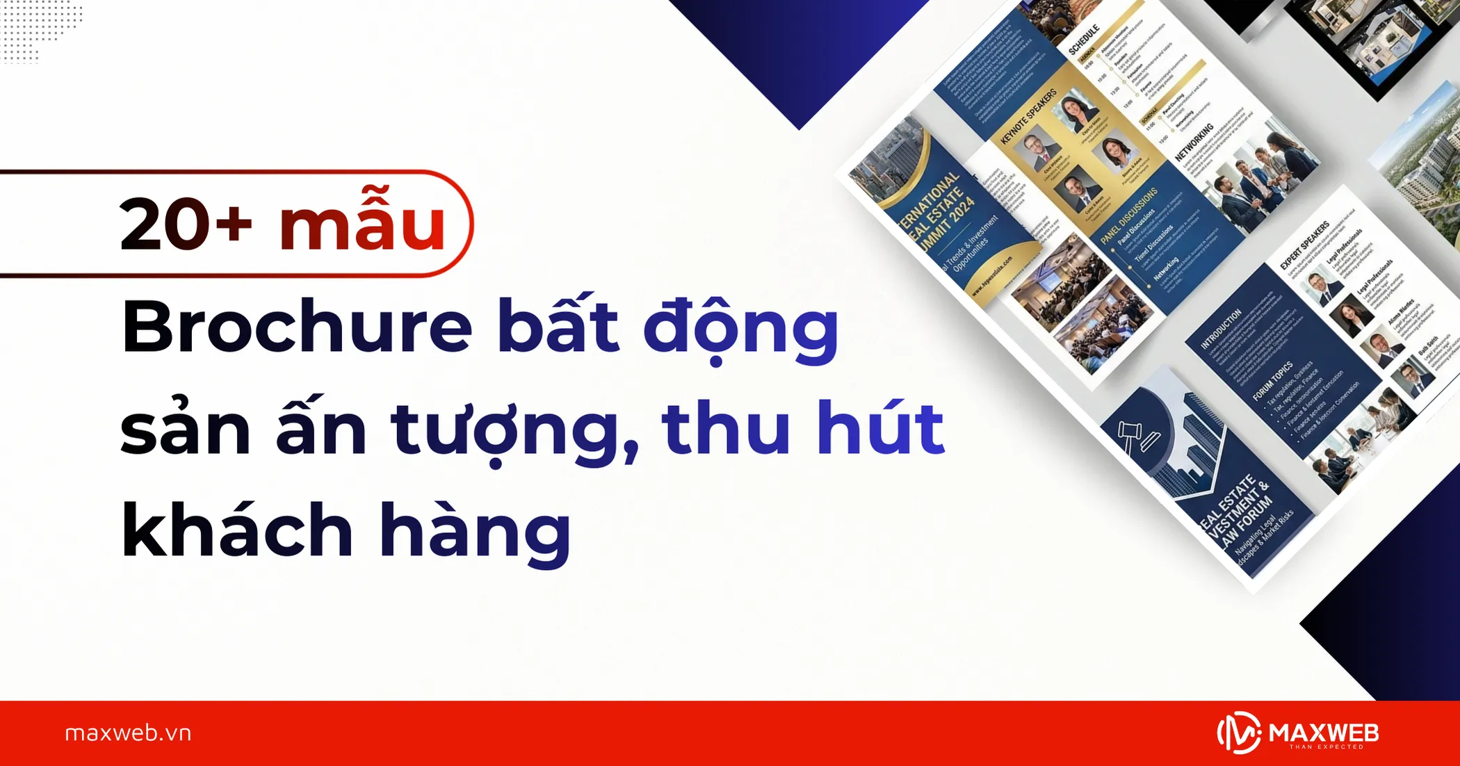 Các mẫu brochure bất động sản ấn tượng, thu hút khách hàng