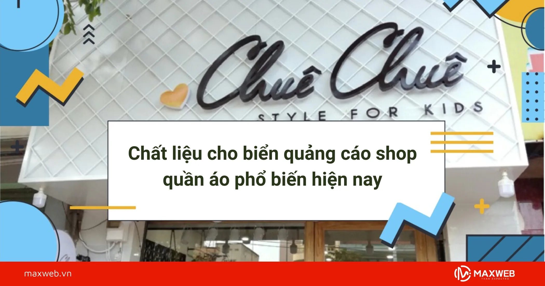 Chất liệu cho biển quảng cáo shop quần áo phổ biến hiện nay