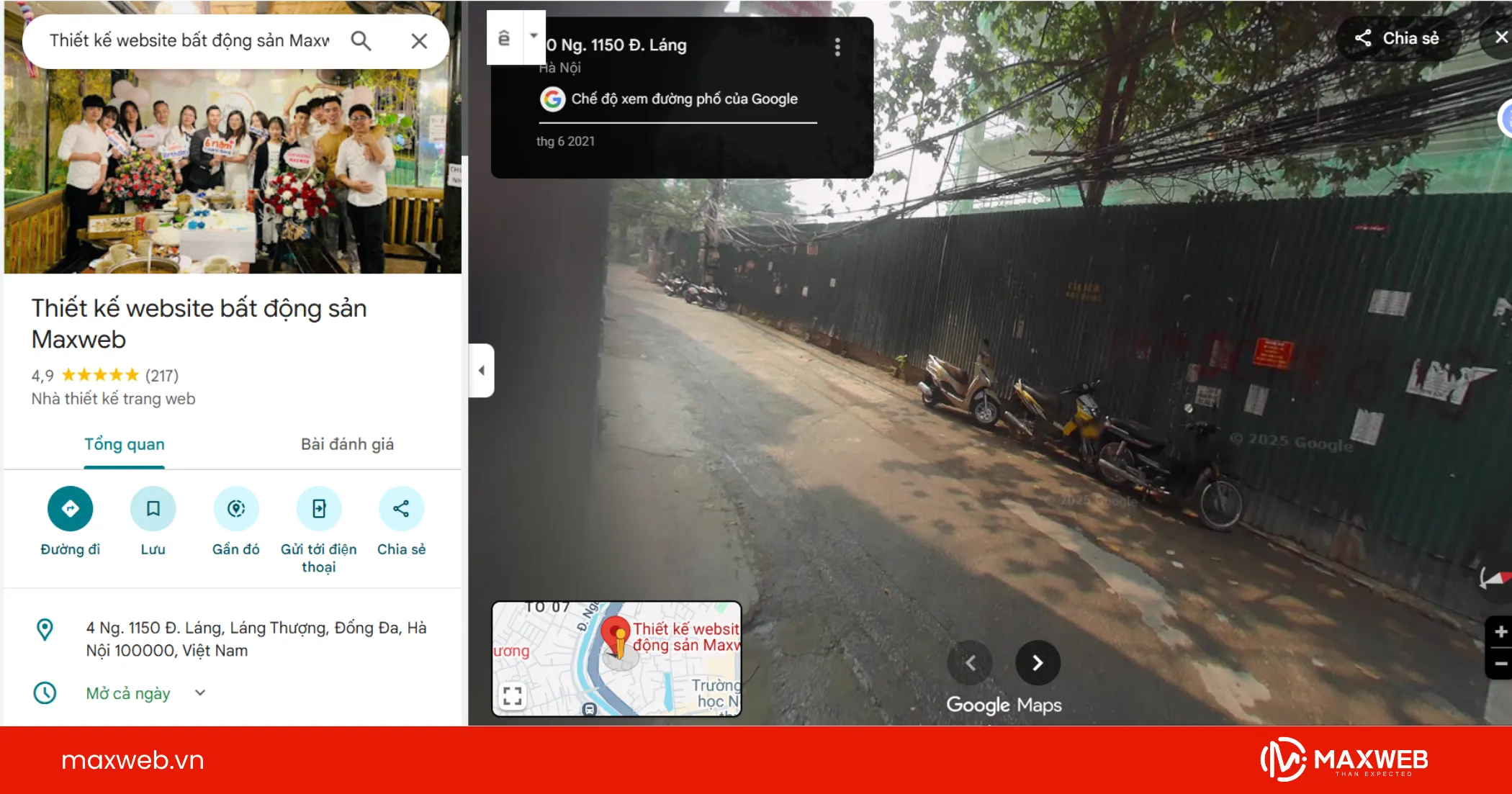 Tìm nhà Google Map ở chế độ Street View