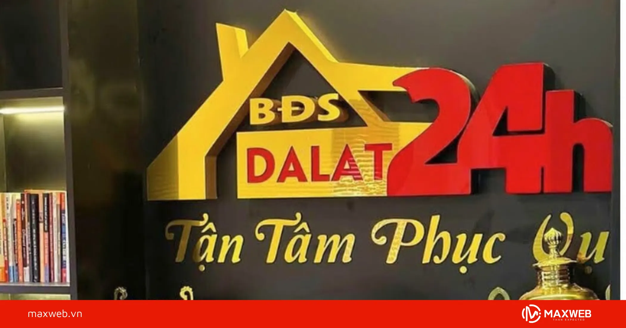 Bảng hiệu dịch vụ môi giới nhà đất mẫu 2