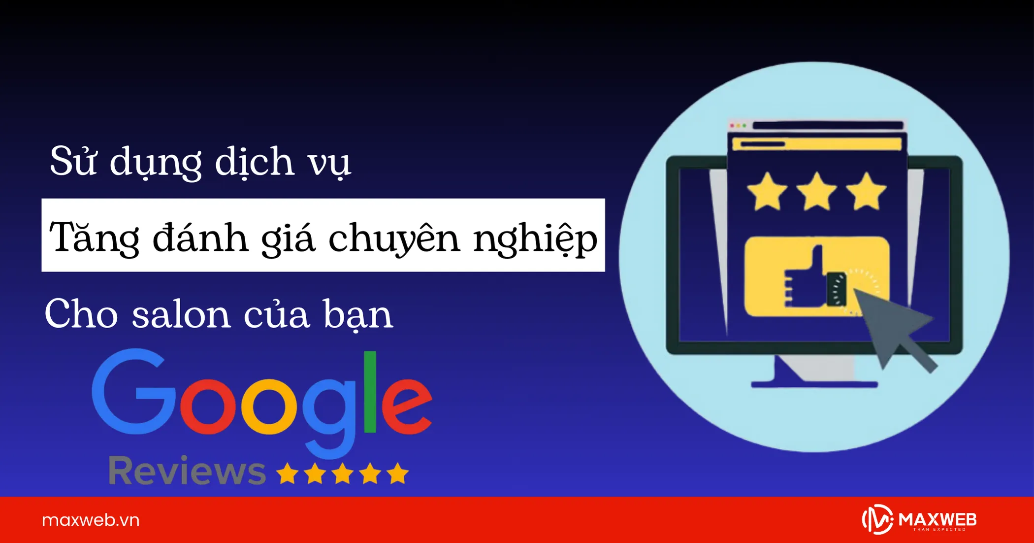 Dịch vụ tăng đánh giá cho salon tóc chuyên nghiệp