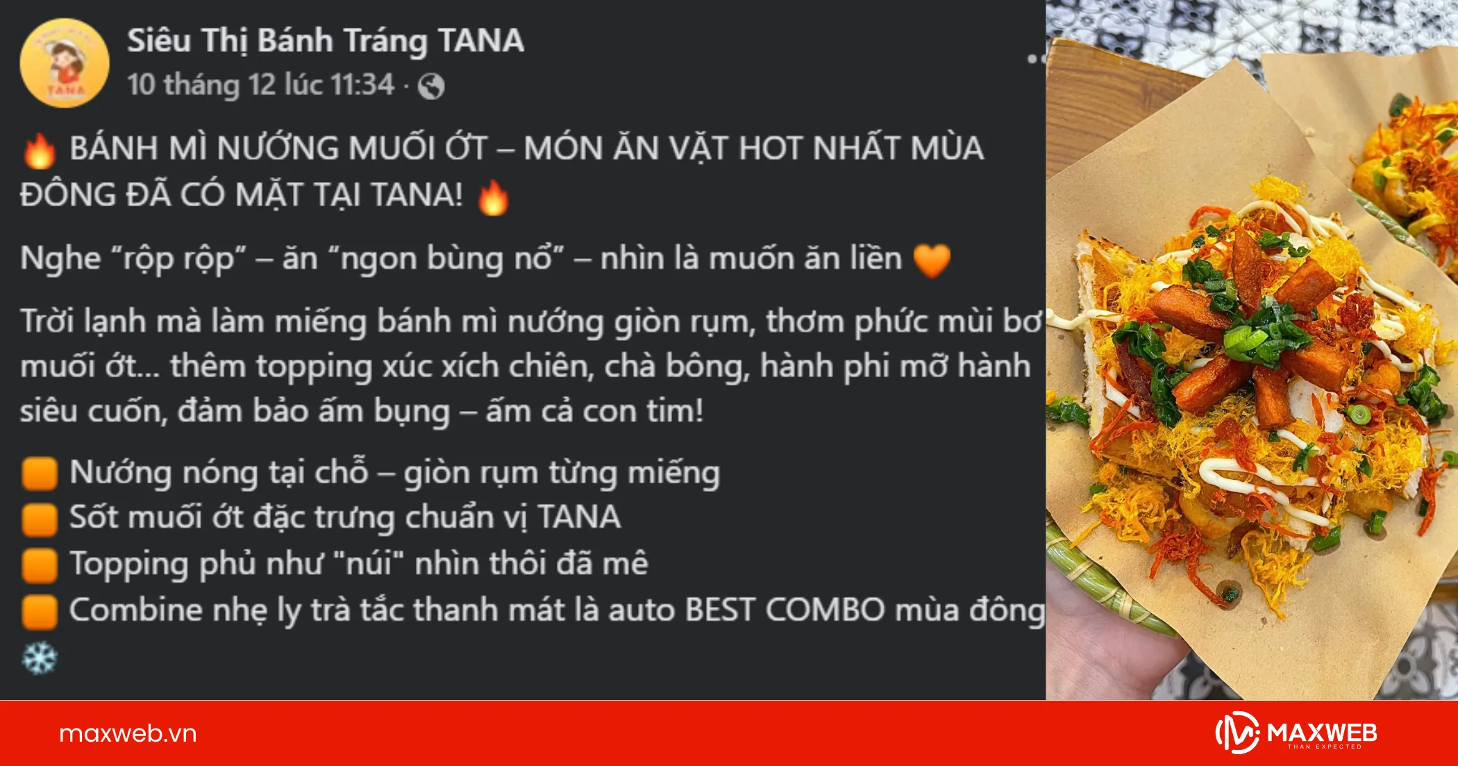 Bài quảng cáo bánh mì muối ớt