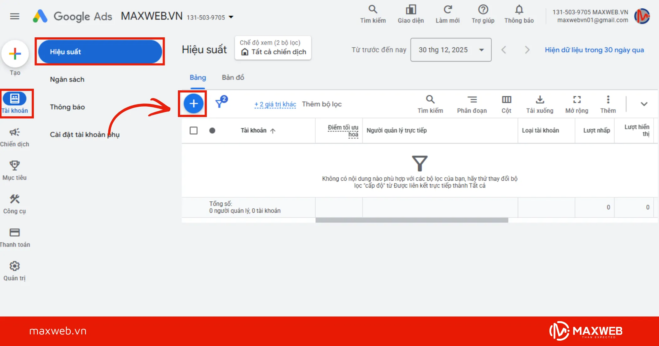 Hướng dẫn liên kết tài khoản MCC Google Ads
