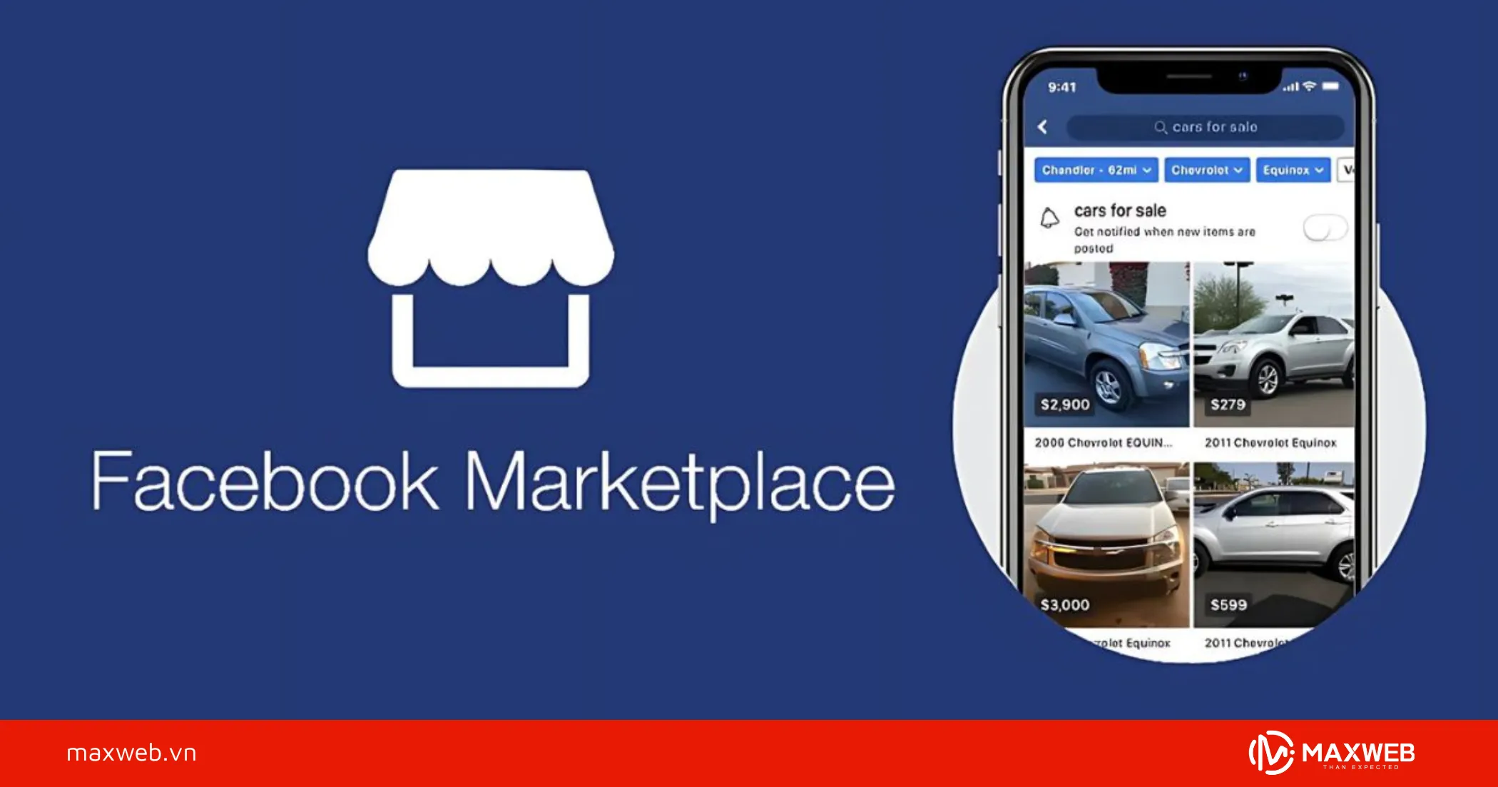Kích thước video chạy quảng cáo Facebook Marketplace