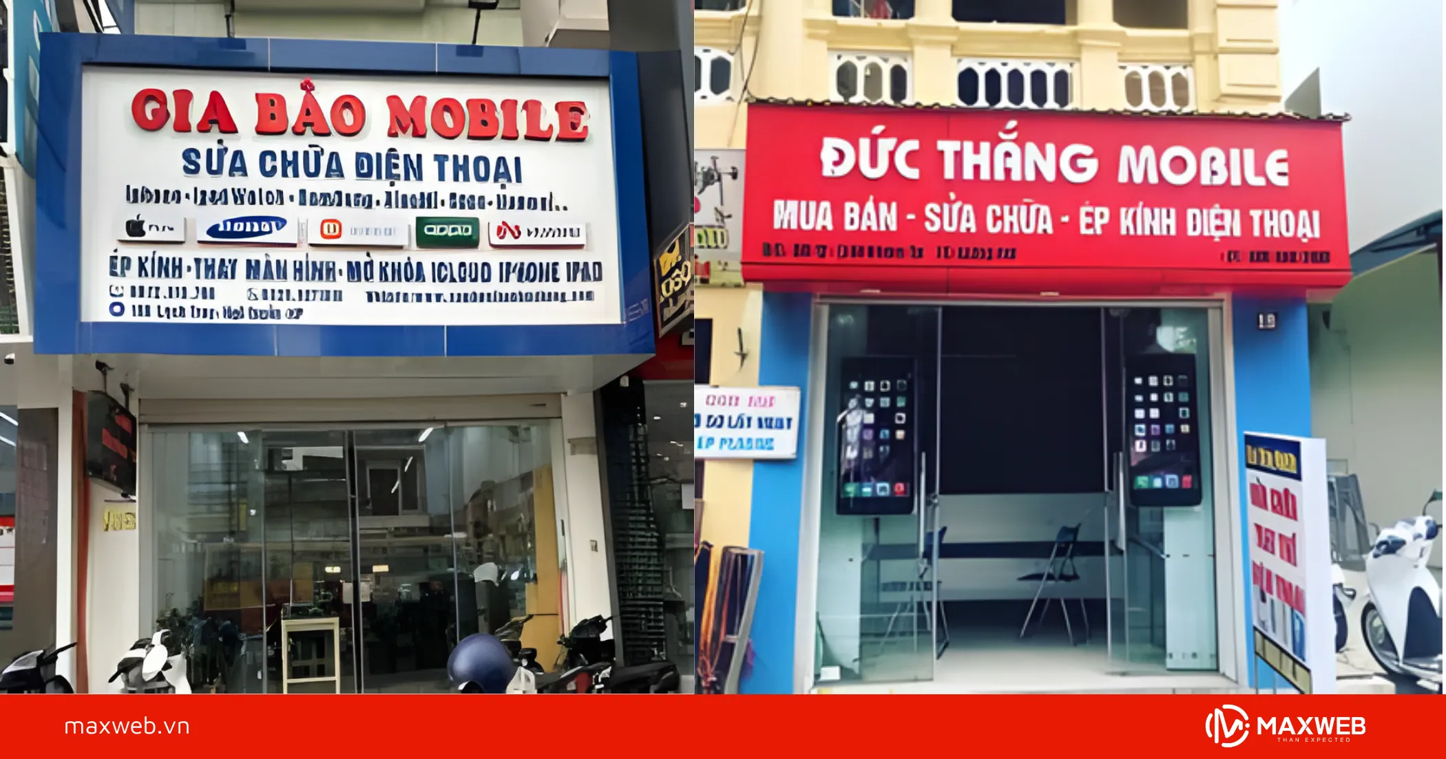 Biển quán điện thoại kinh doanh bán - sửa - phụ kiện