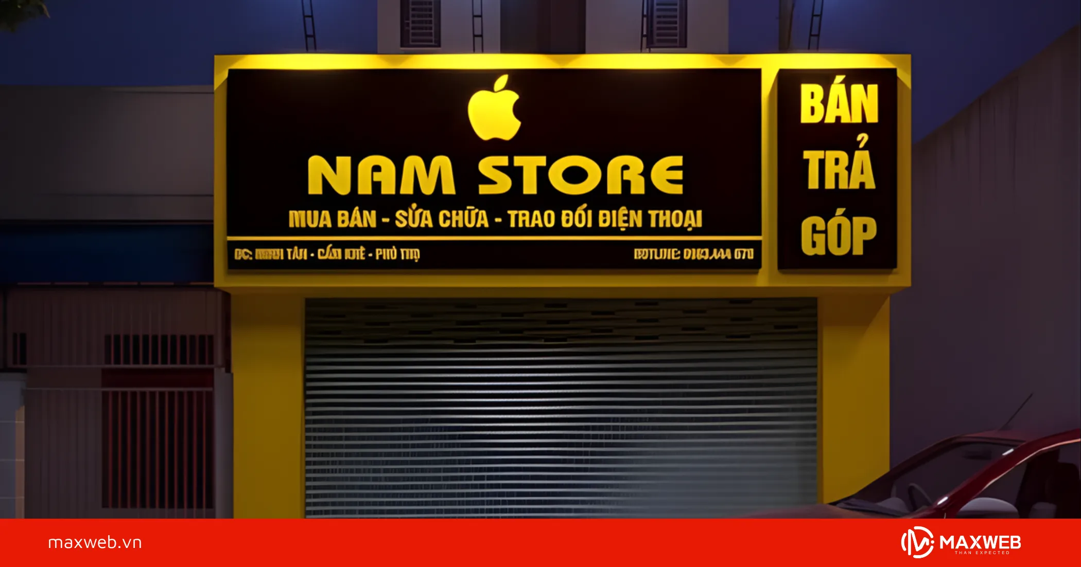 Biển quán điện thoại kinh doanh bán - sửa - phụ kiện