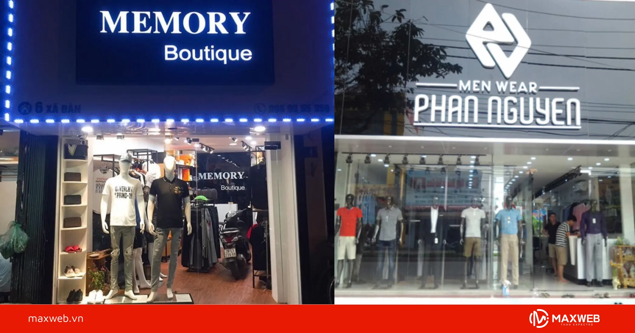 Bảng hiệu shop quần áo nam