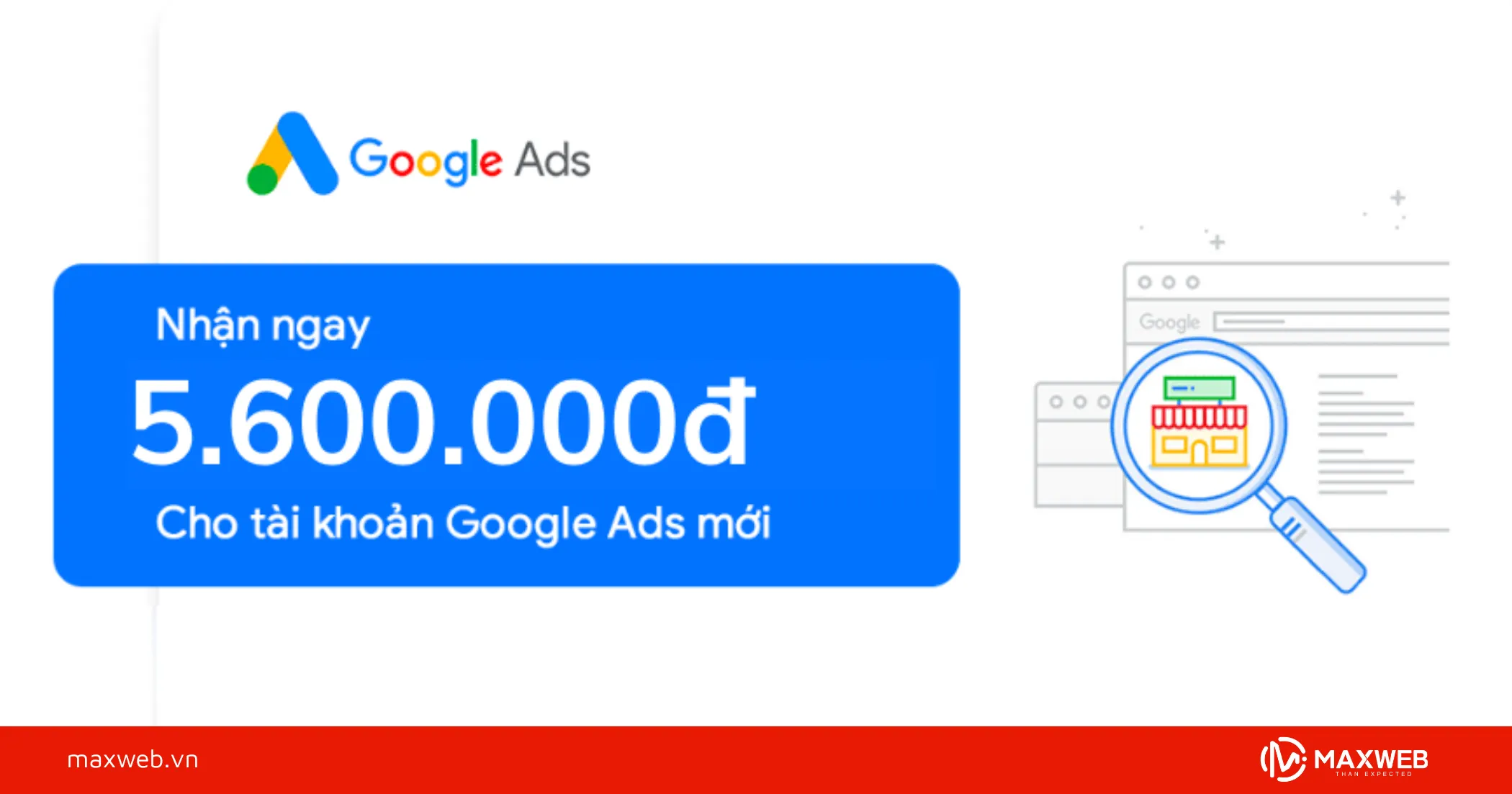 Nhận mã thông qua chương trình tặng thưởng của Google