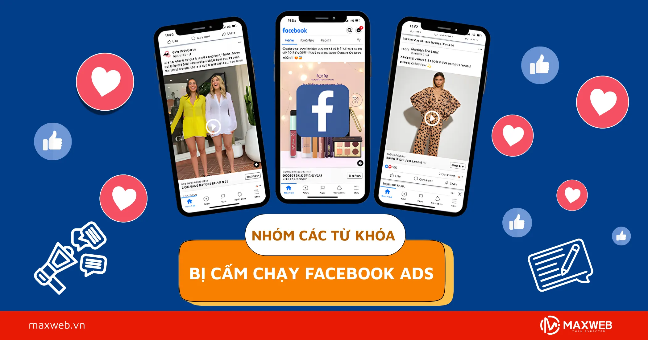 Nhóm các từ bị cấm trong quảng cáo Facebook theo chính sách