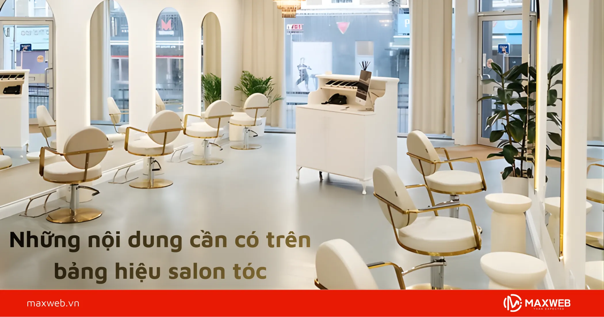 Những nội dung cần có trên bảng hiệu salon tóc
