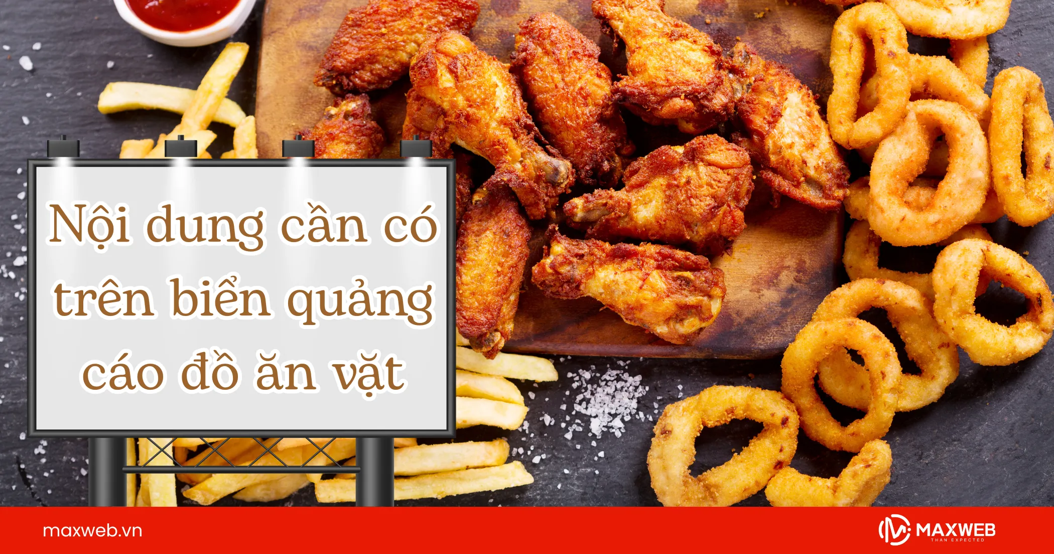 Nội dung cần có trên biển quảng cáo đồ ăn vặt