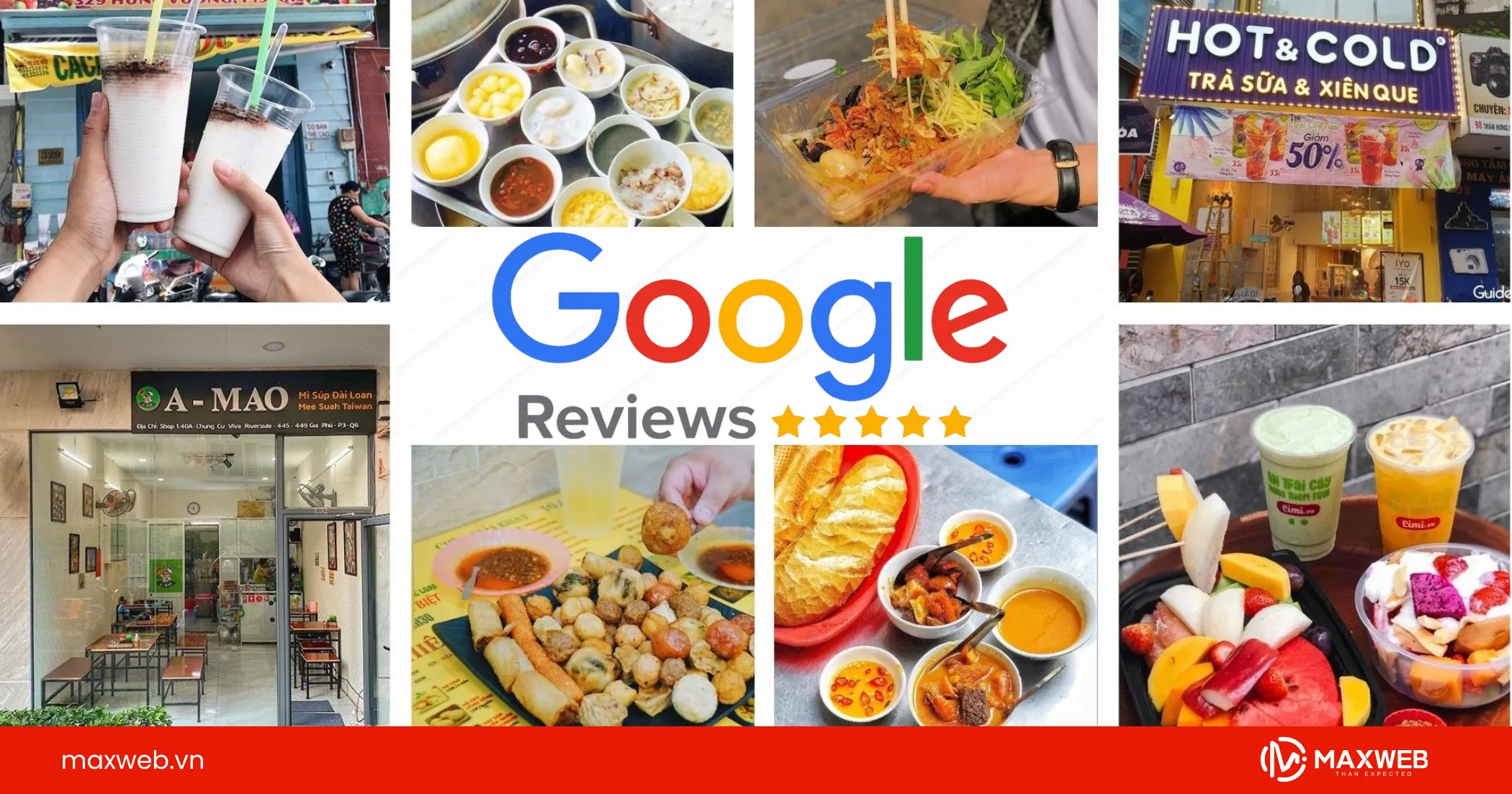 Review Map - bí quyết tăng uy tín cho cửa hàng ăn vặt của bạn