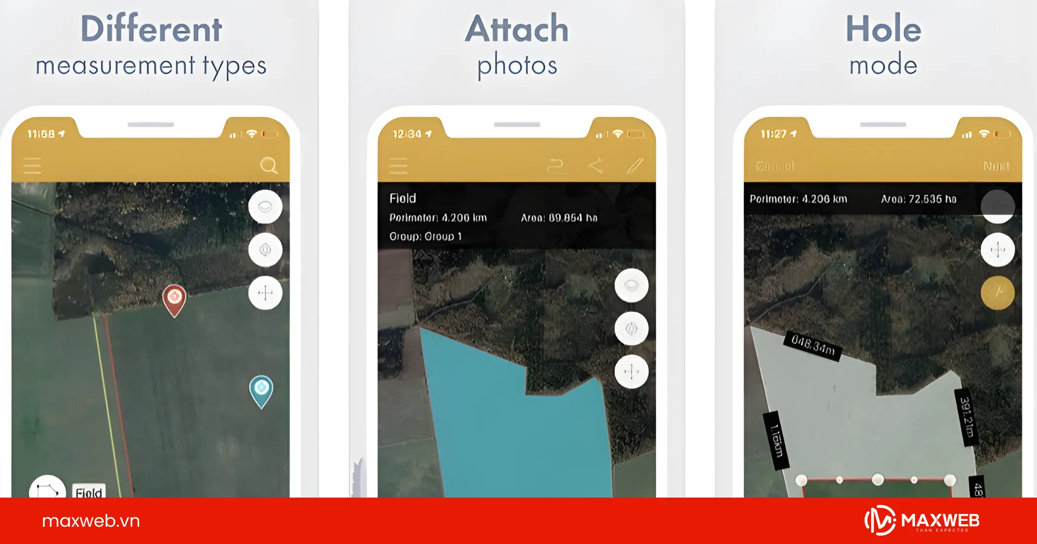 Sử dụng ứng dụng đo khác