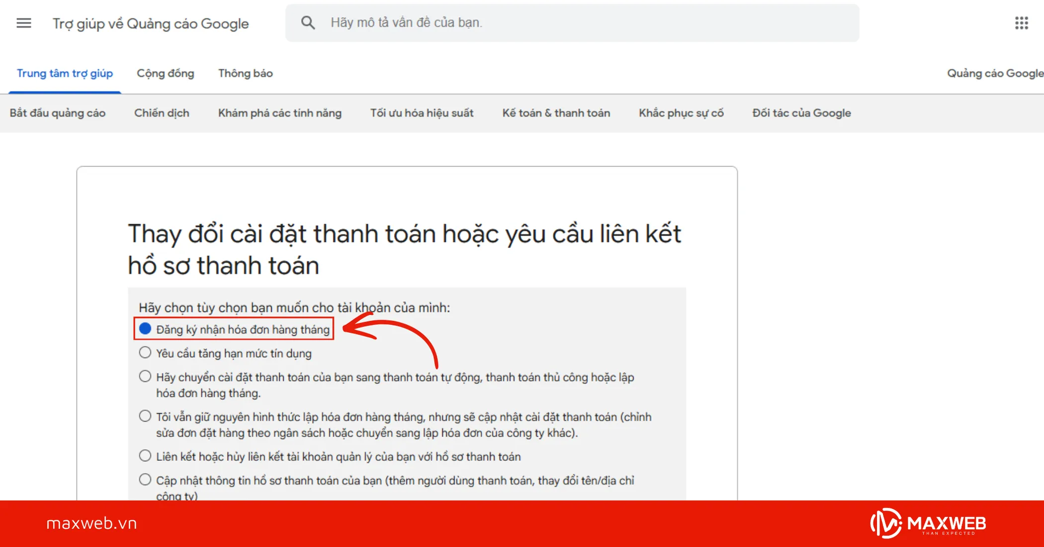 Bước 3: Truy cập trang đăng ký lập hóa đơn hàng tháng