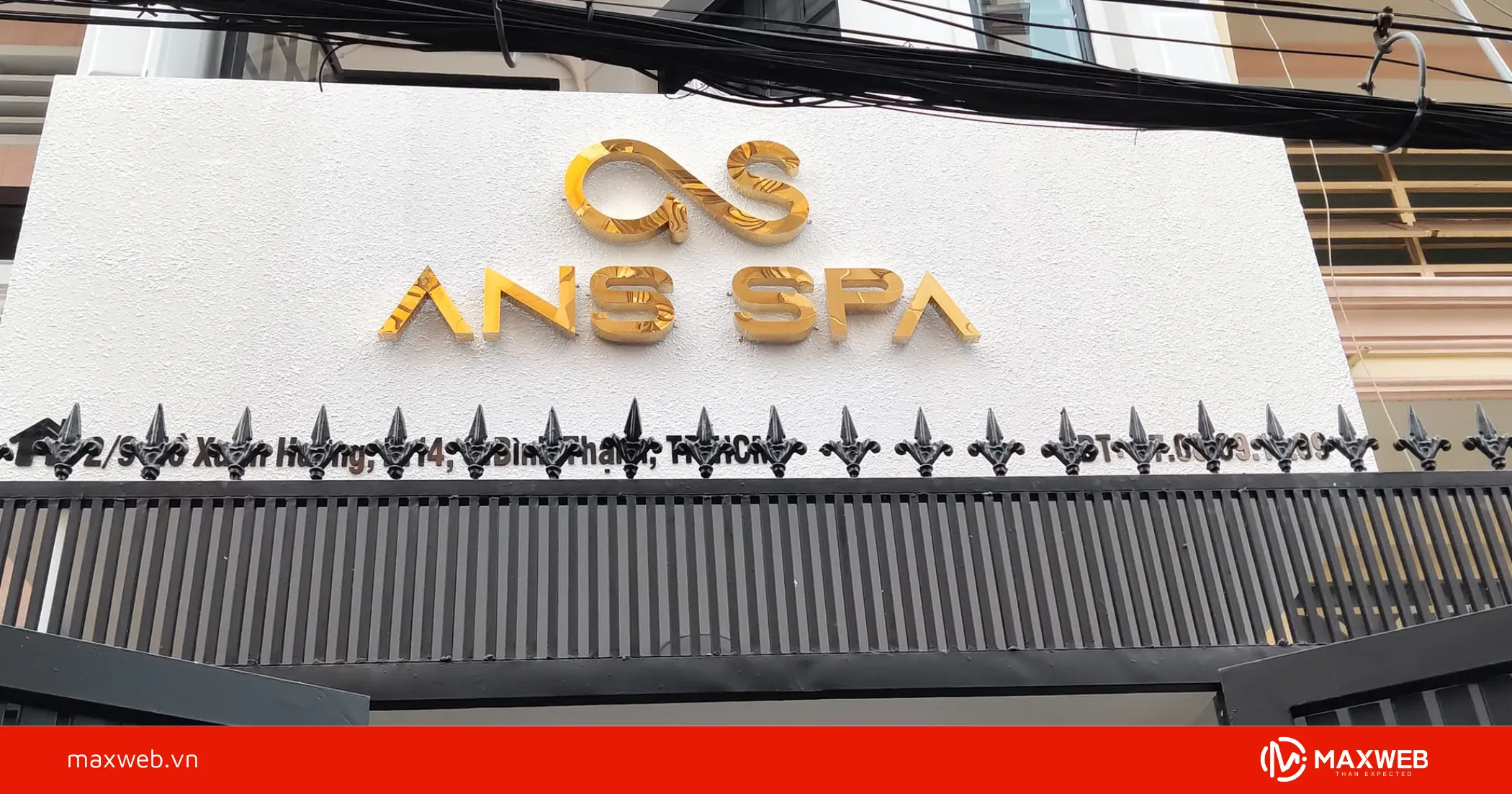 Biển hiệu spa bằng tấm cemboard