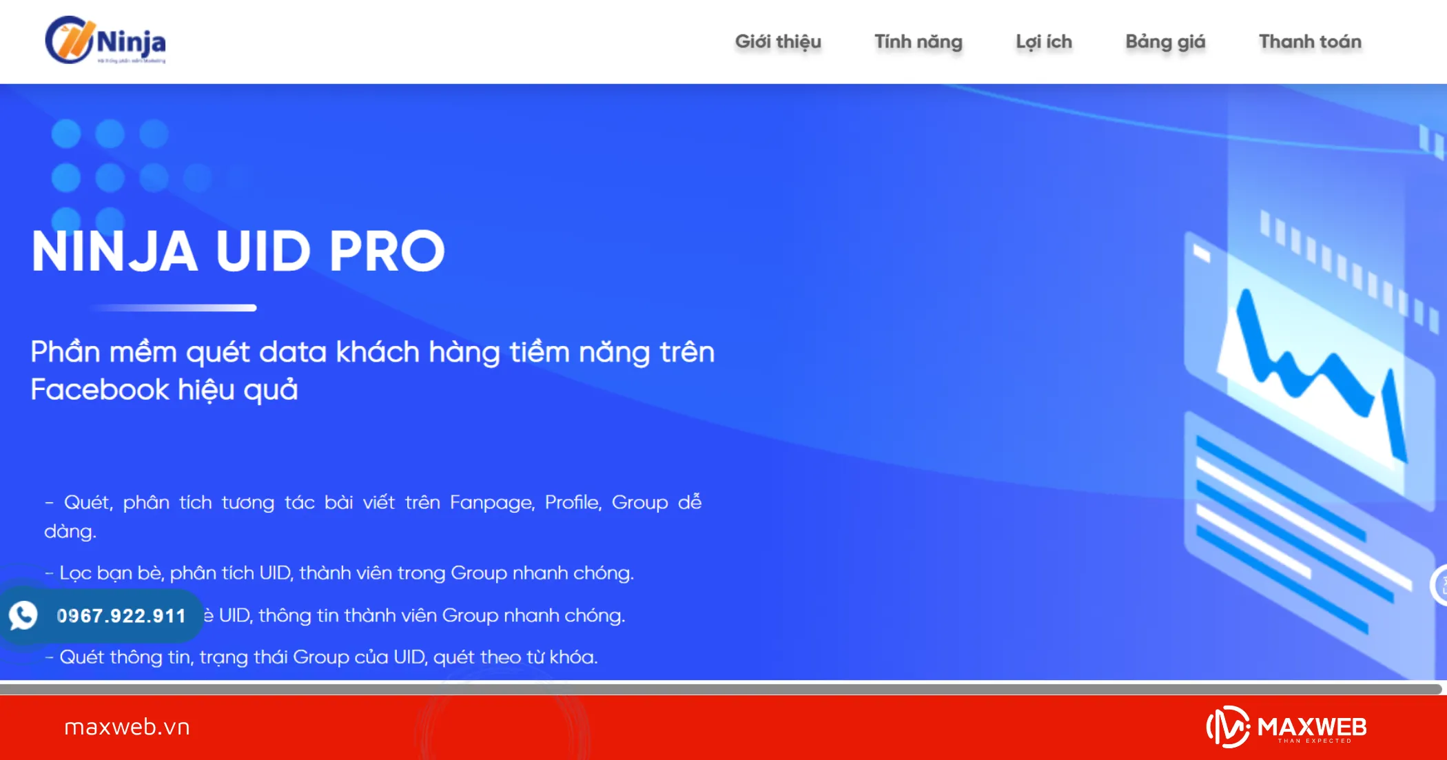 Phần mềm quét số điện thoại Facebook Ninja UID Pro