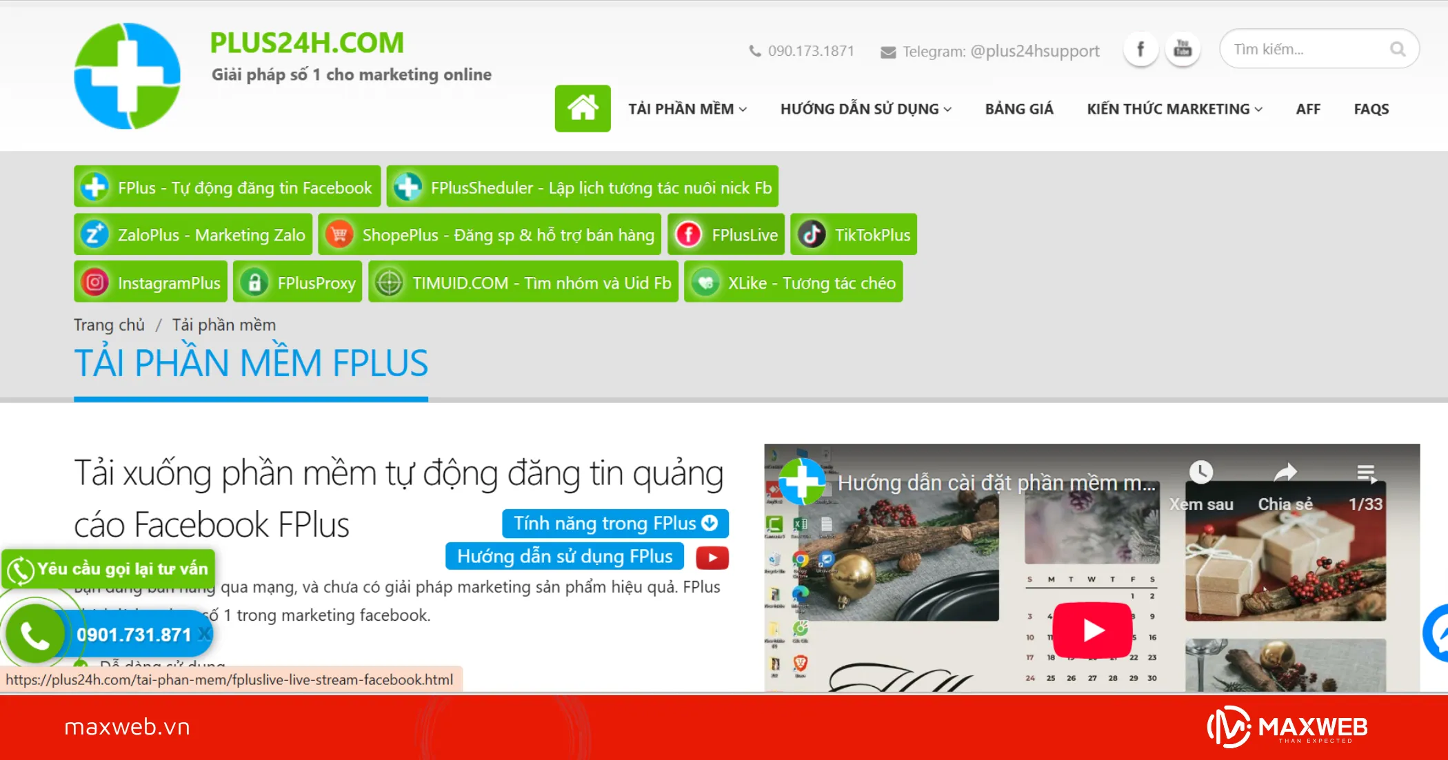 Công cụ quét số điện thoại trên Facebook Fplus