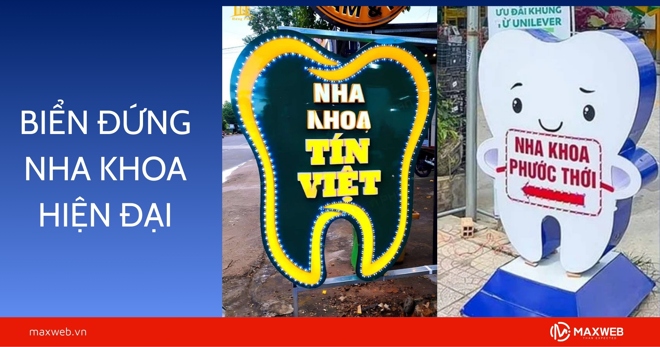 Biển đứng nha khoa hiện đại