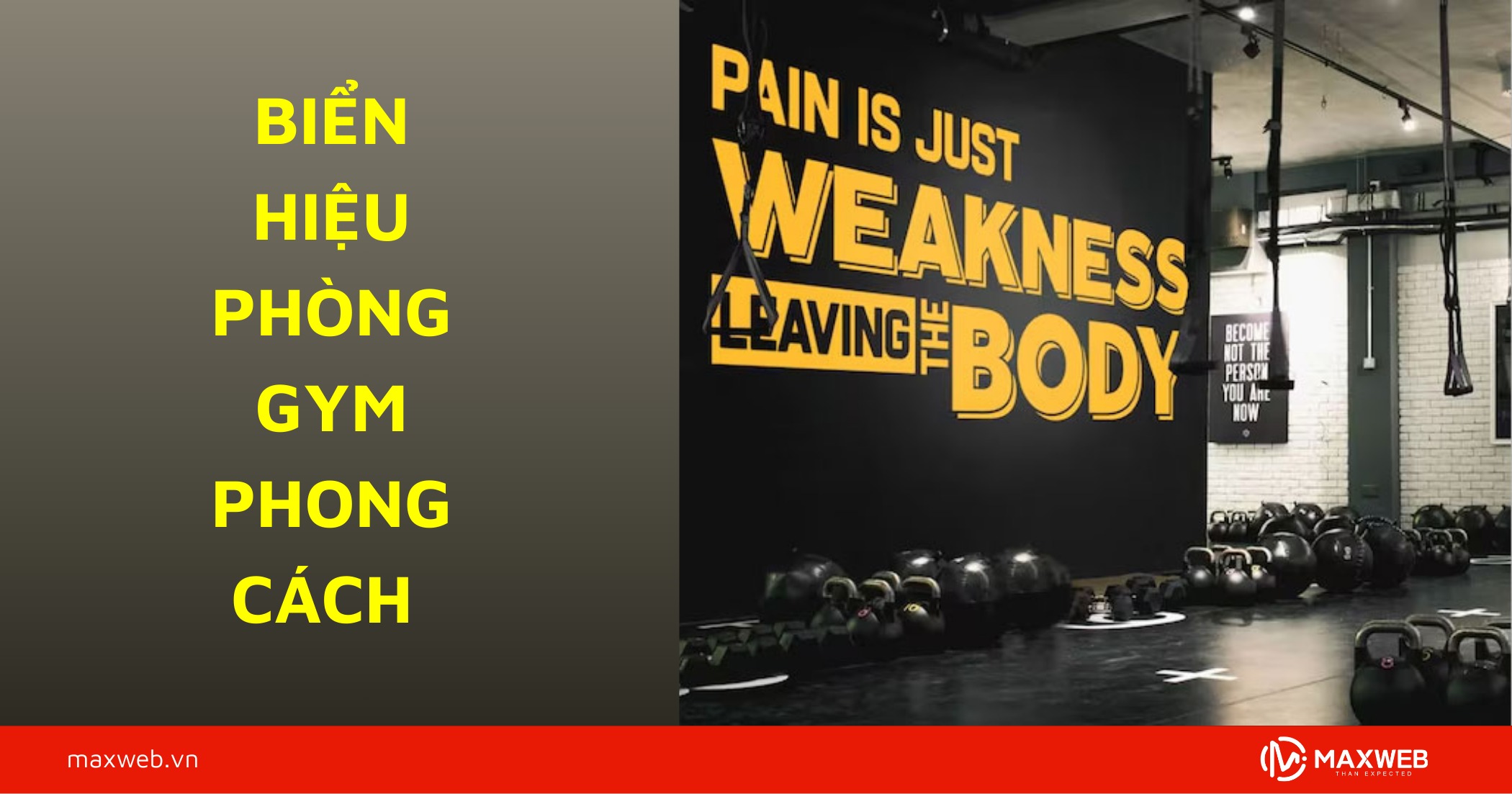 Biển hiệu phòng tập gym thể hình