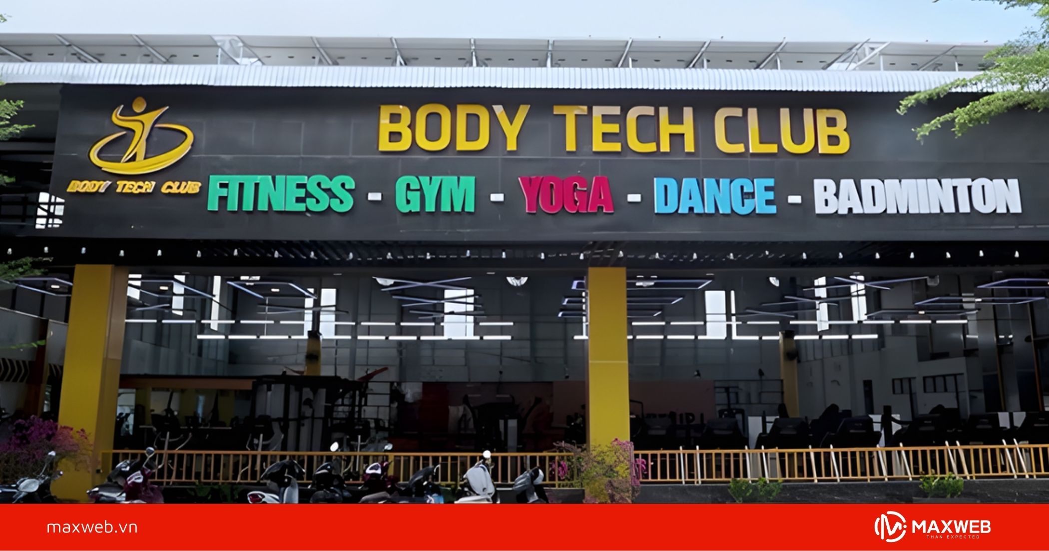 Biển quảng cáo phòng gym ngoài trời