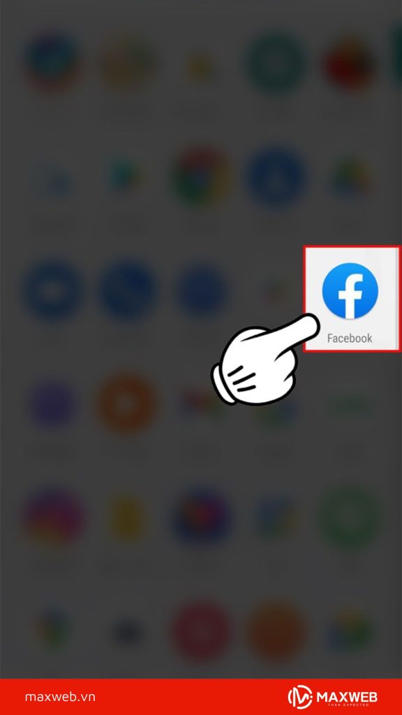 Mở ứng dụng Facebook trên điện thoại