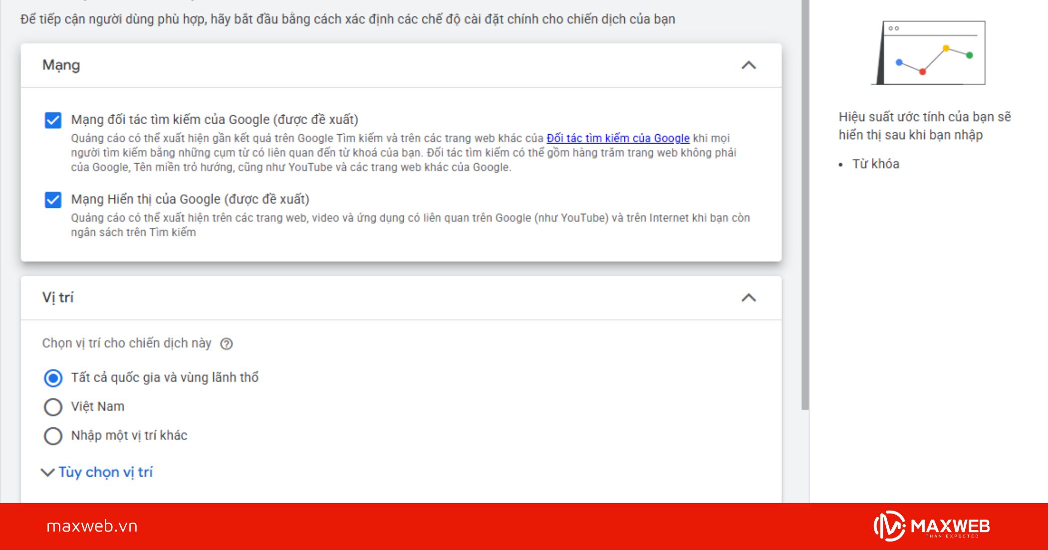 Bước 3: Cấu hình thông tin chiến dịch