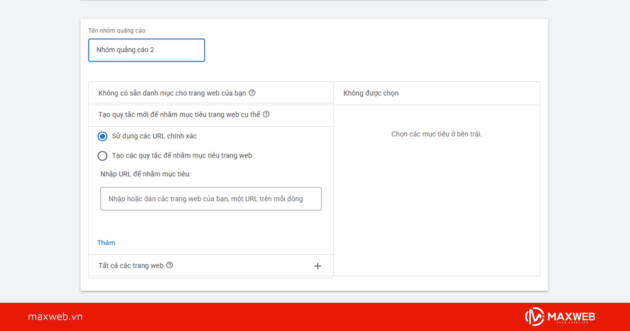 Bước 4: Tạo nhóm quảng cáo động