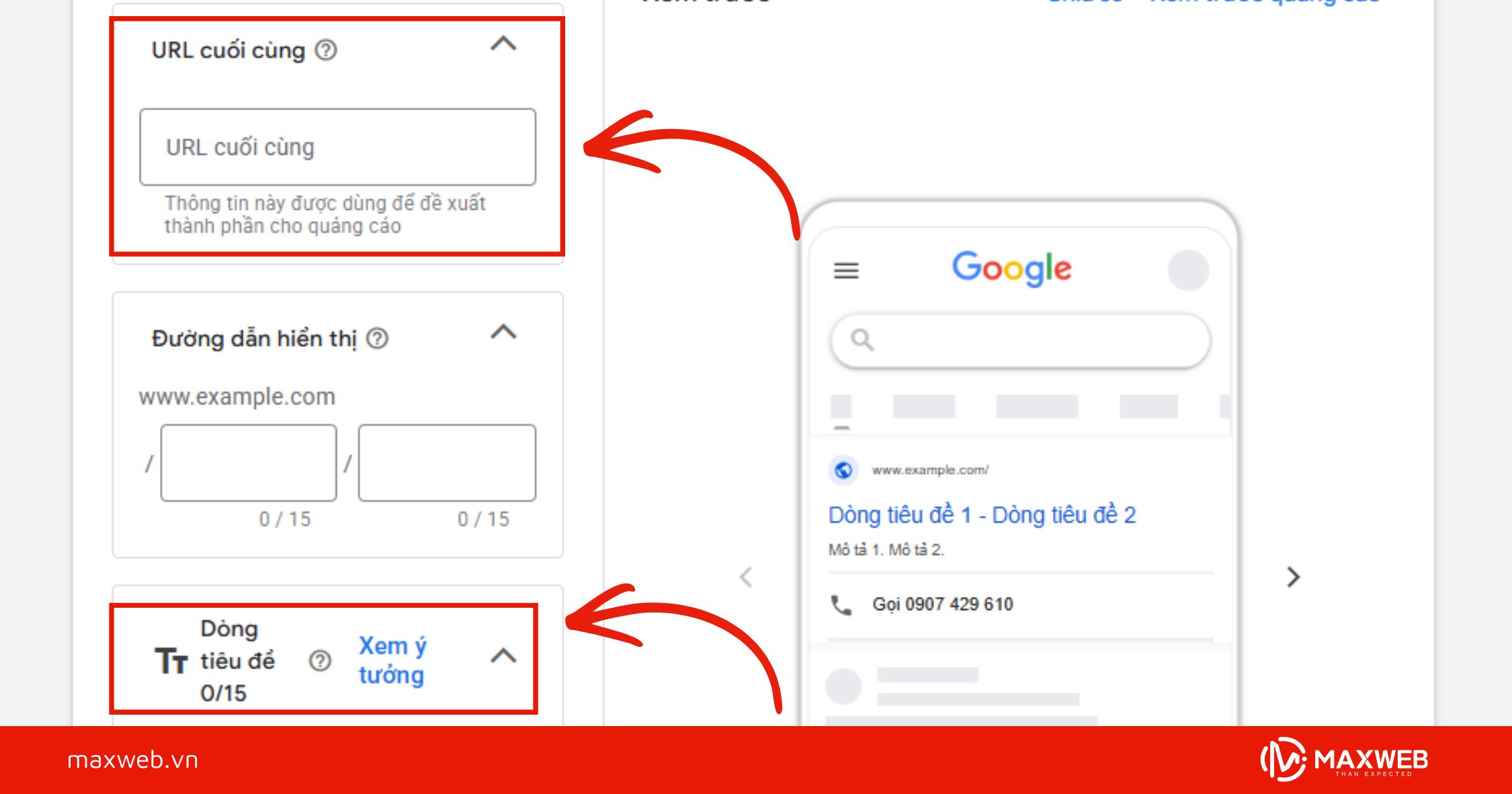 Bước 5: Viết mẫu quảng cáo tìm kiếm hấp dẫn