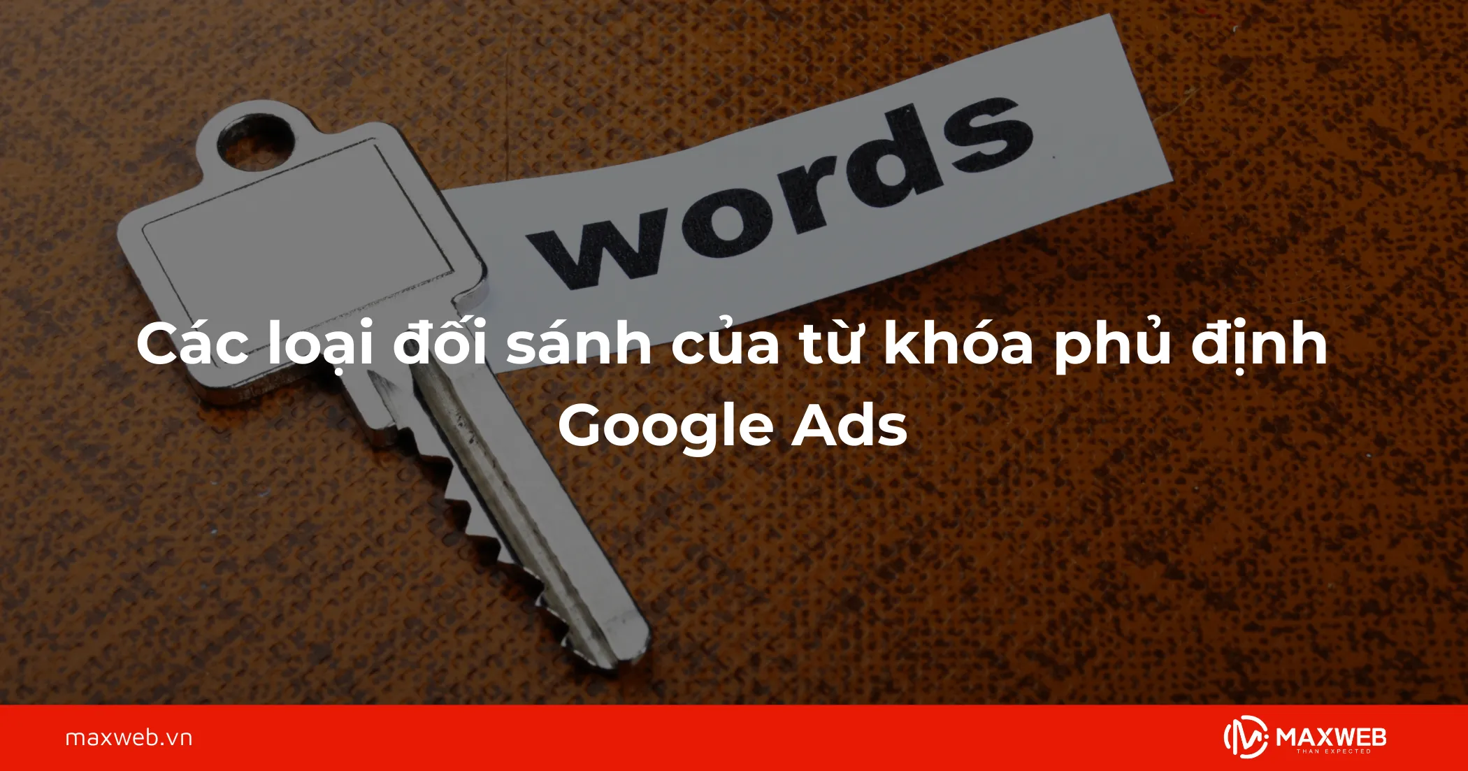 Các loại đối sánh của từ khóa phủ định Google Ads