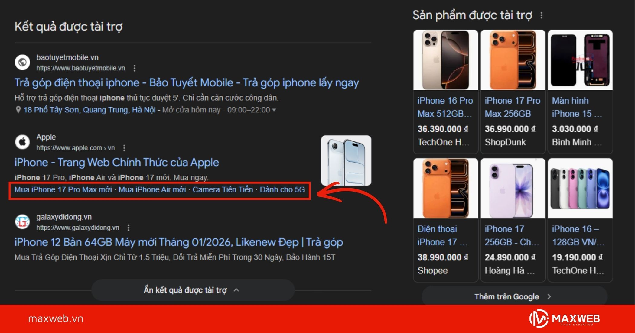 Liên kết trang web