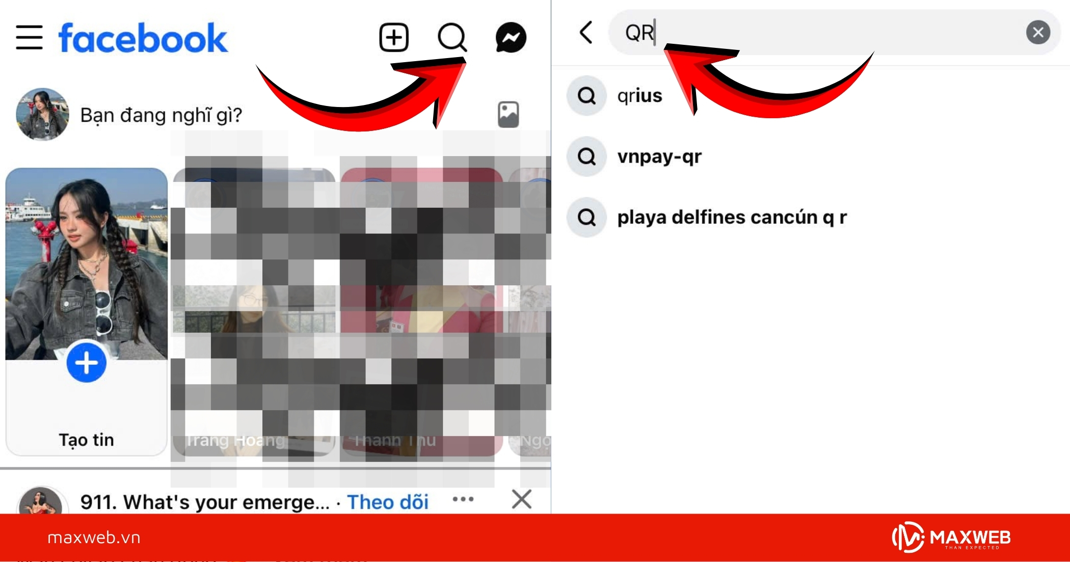 Mở ứng dụng và nhập mã QR
