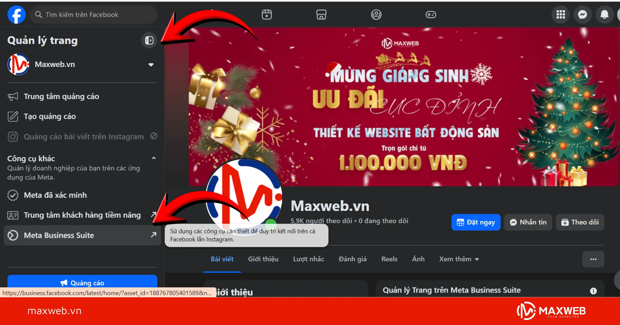 Tại giao diện chính nhấn vào biểu tượng menu