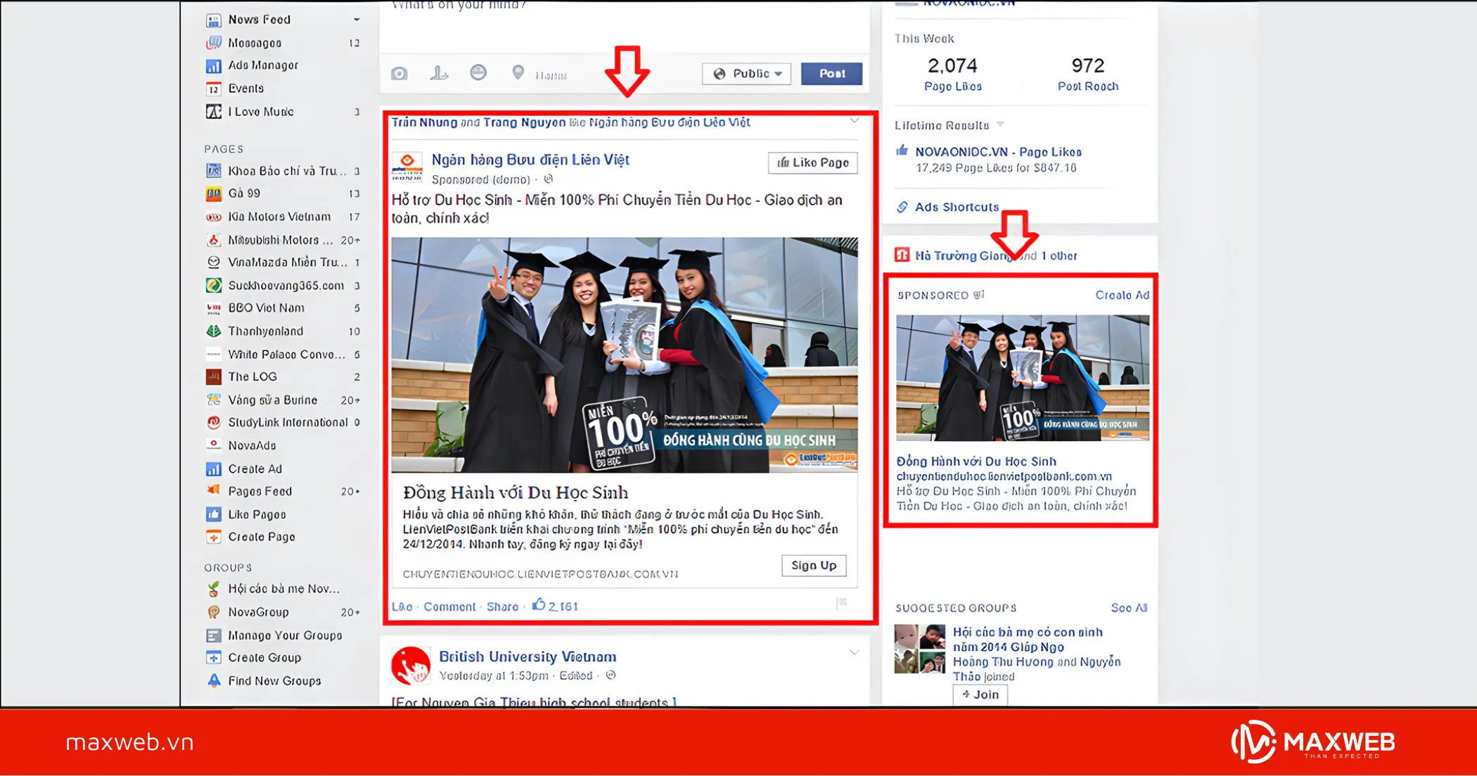 Quảng cáo Page Likes