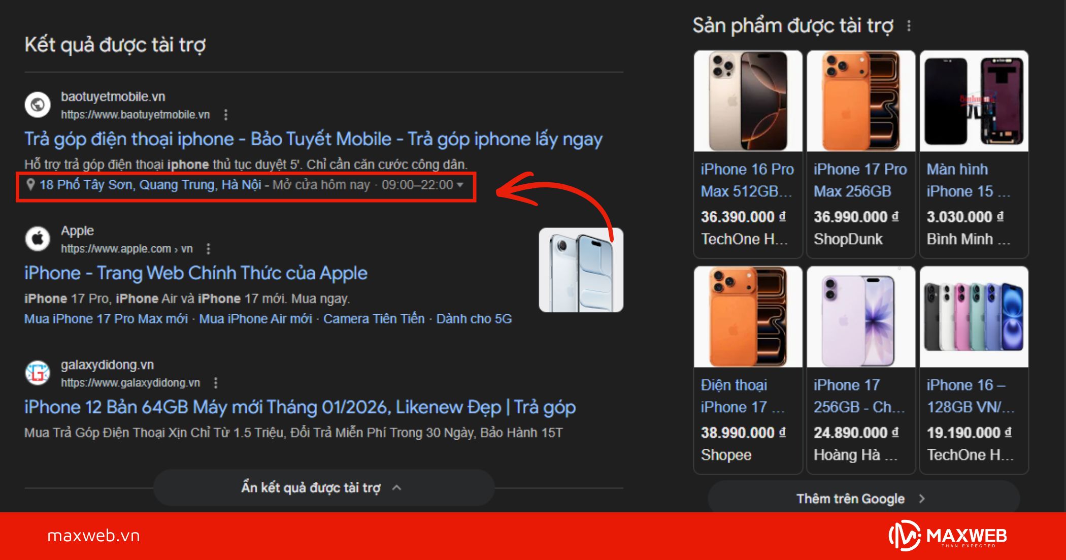 Tiện ích mở rộng địa điểm