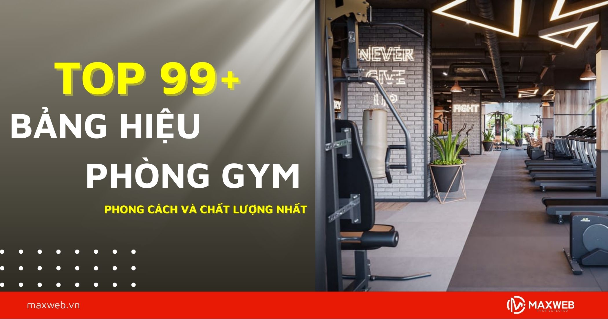Top 99+ bảng hiệu phòng gym phong cách và chất lượng nhất