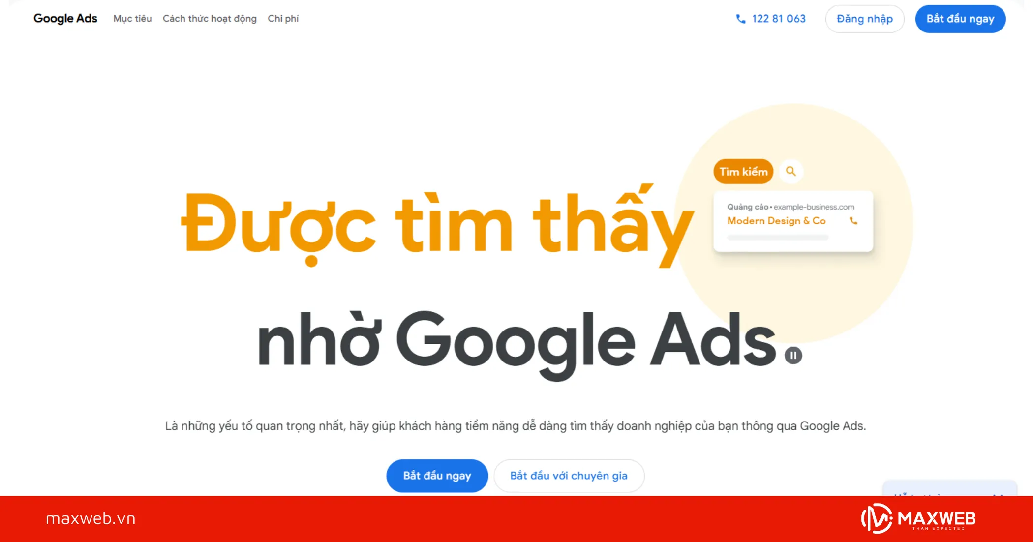 Truy cập trang Google Ads và đăng nhập Gmail