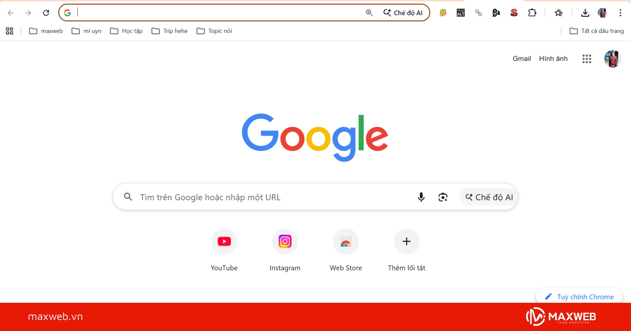 Truy cập vào Google