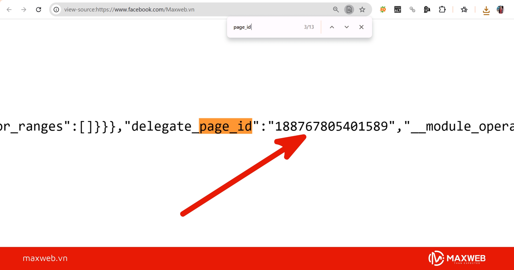 Lấy ID Fanpage và sử dụng