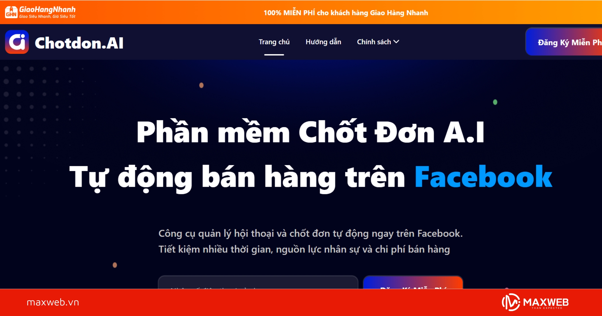 Phần mềm bán hàng online Chốt Đơn Nhanh (CDN)