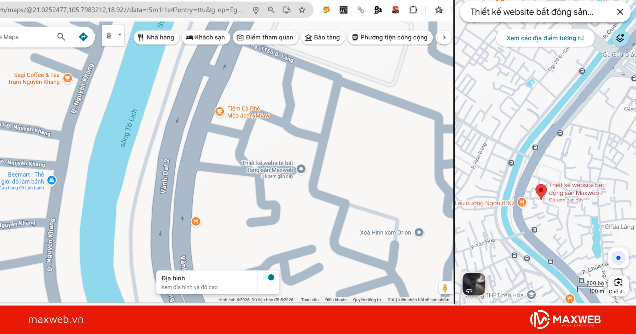 Quan sát đường đồng mức để xác định độ cao khu vực